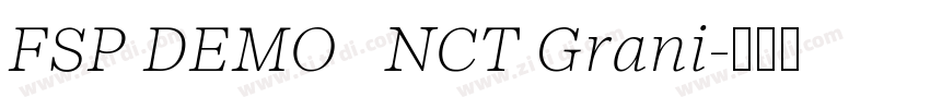 FSP DEMO   NCT Grani字体转换